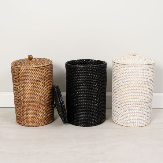 Rattan Double Toilet Roll Holder