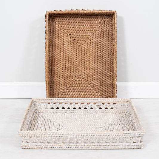 Braided Design Rectangular Tray