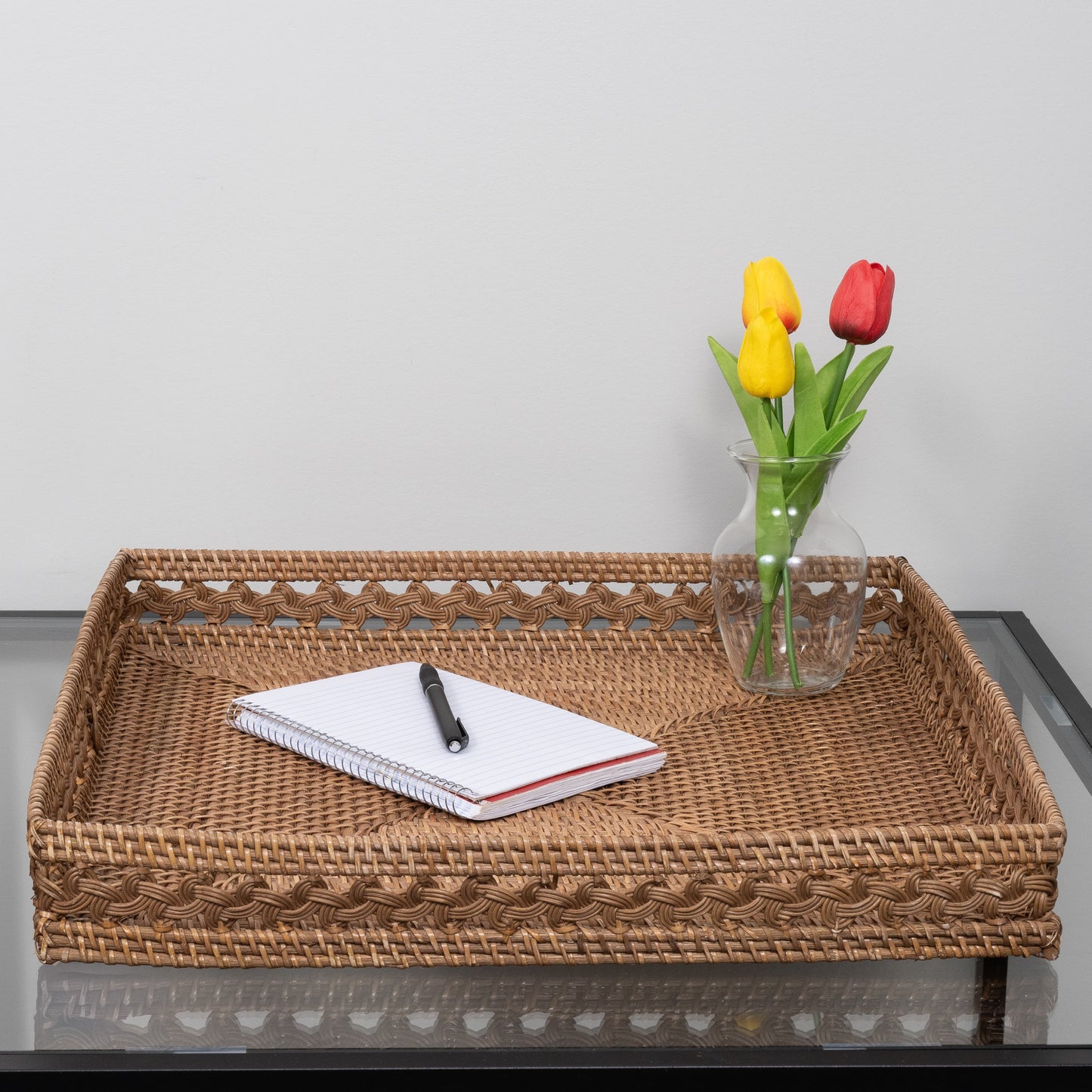 Braided Design Rectangular Tray