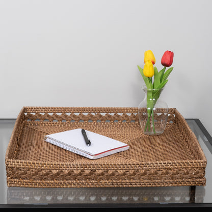 Braided Design Rectangular Tray