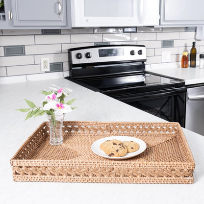 Braided Design Rectangular Tray