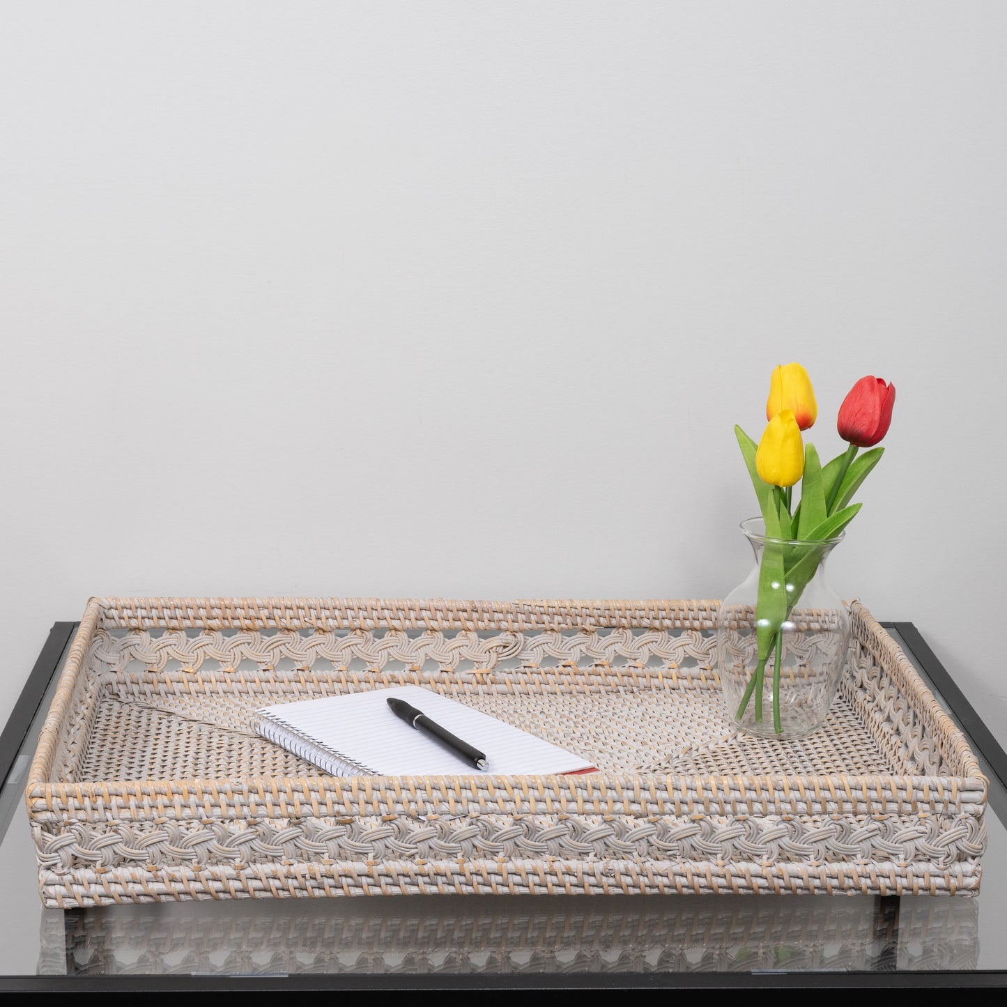 Braided Design Rectangular Tray