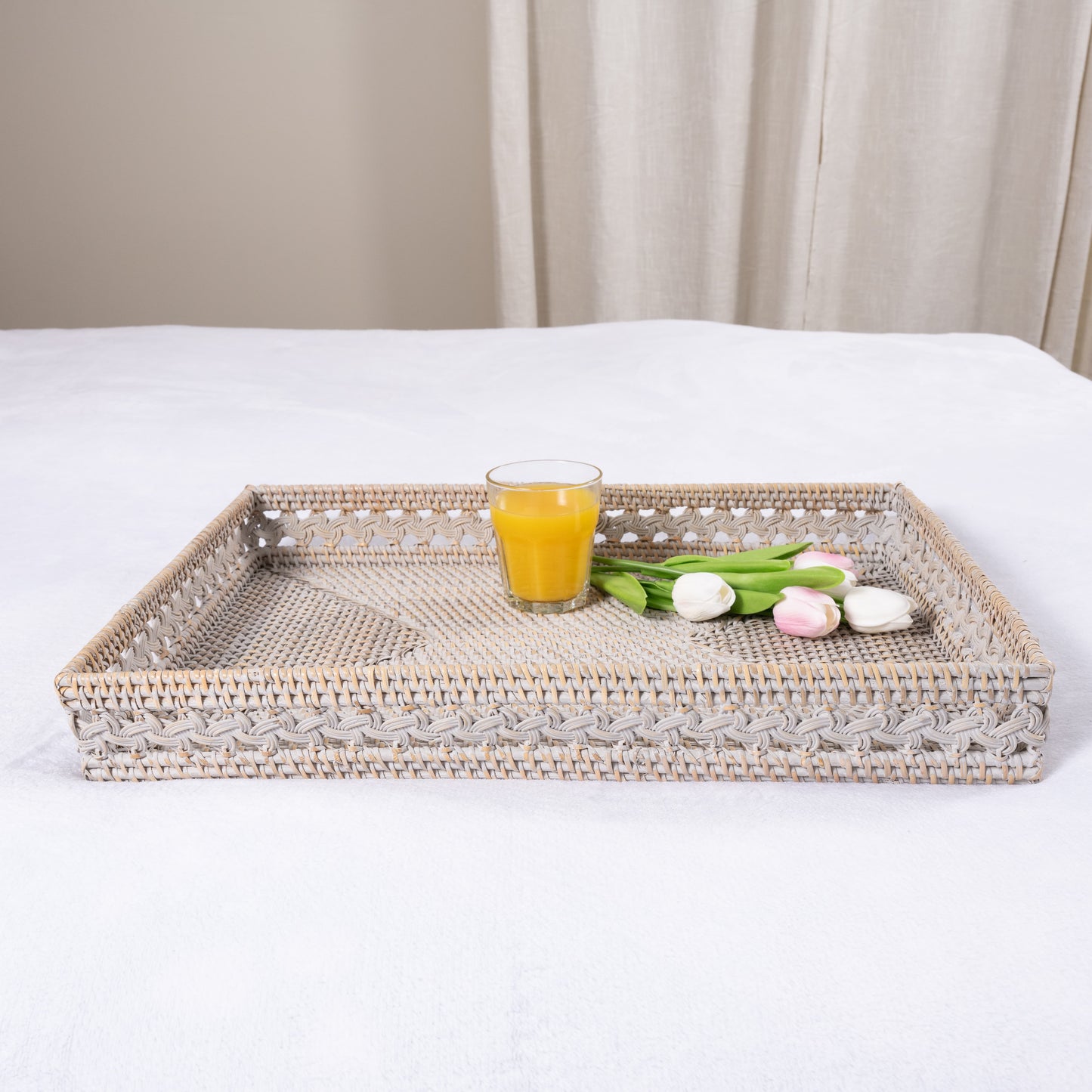 Braided Design Rectangular Tray