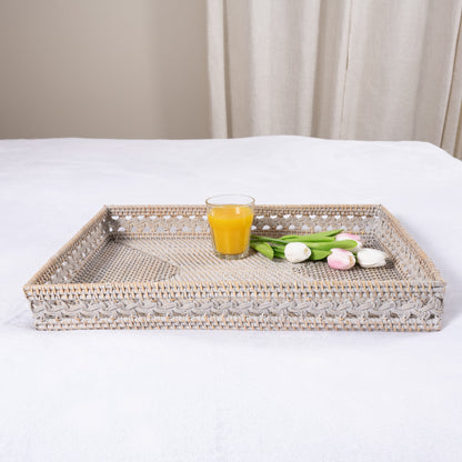 Braided Design Rectangular Tray