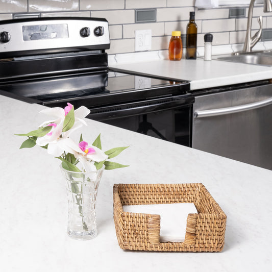 Cocktail Napkin Holder with Cutout – Tabletop Organizer