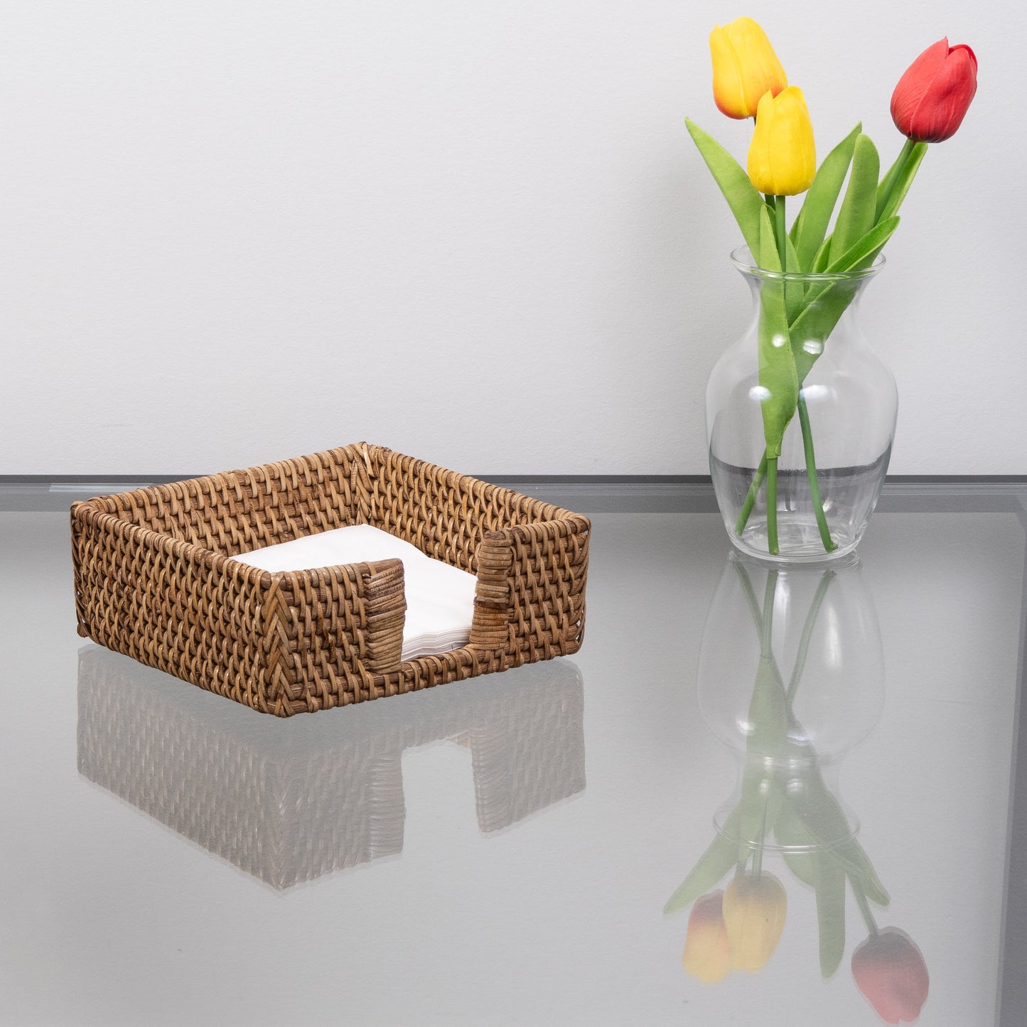 Cocktail Napkin Holder with Cutout – Tabletop Organizer