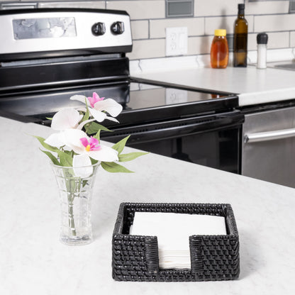 Cocktail Napkin Holder with Cutout – Tabletop Organizer