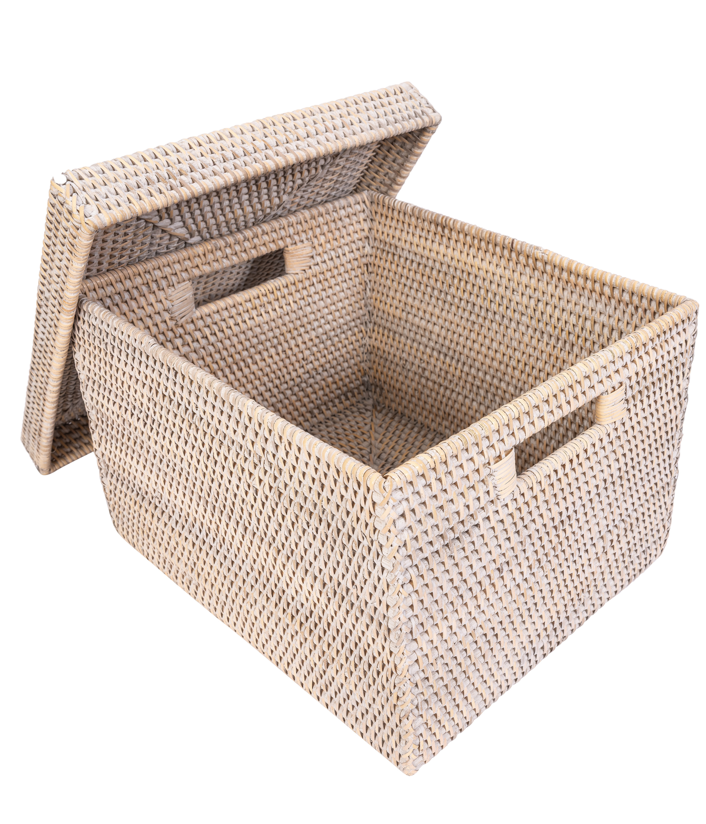Rattan Letter File Storage Box with Lid