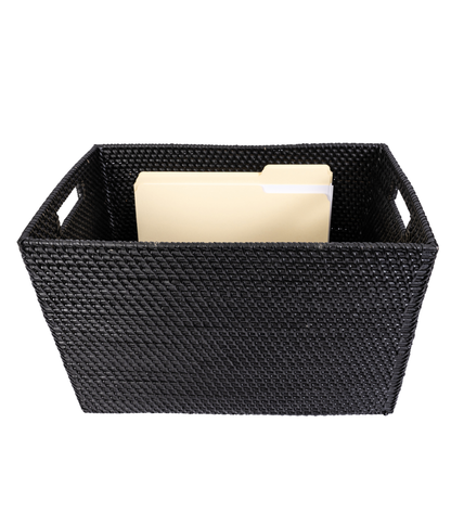 Rattan Storage Box – Legal File Size